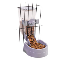1L Rabbit Cage Automatic Feeder Food Dish Small Animal Bin Feeder with
