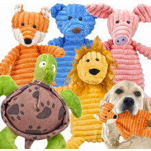 Ousiya 5-PACK Squeaky Dog Toys, Tough Stuffed Plush Dog Toys Bundle So