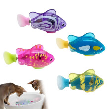 Tyasoleil 4PCS Electronic Pet Fish, Swimming Robot Fish Toy for Cats,
