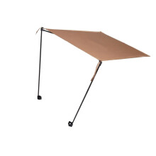 Weatherproofed Folding Sunblocks Shade Cloth Beach Camping Sun Shelter Outdoor Rain Cover Khaki For Fishing Chair