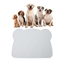FENGZIZH Cat Food Mat, Silicone Dog Food Mat - BPA-Free, Easy Clean Pe