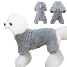 Fleece Jumper for Dog,Velvet Dogs Sweaters Warm Dog Winter with Legs C