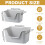 Duscdesp Open Top High Sided Cat Litter Box, 443822cm Extra Large Sp 2