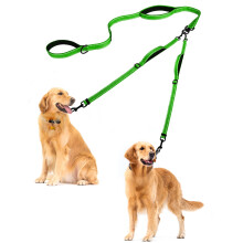 PetBonus Double Dog Leash, No Tangle Dual Leash, Reflective Walking Tr