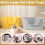 Duscdesp Open Top High Sided Cat Litter Box, 443822cm Extra Large Sp 4