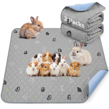 PICK FOR LIFE 2 Packs Guinea Pig Cage Liner Washable Reusable Guinea P