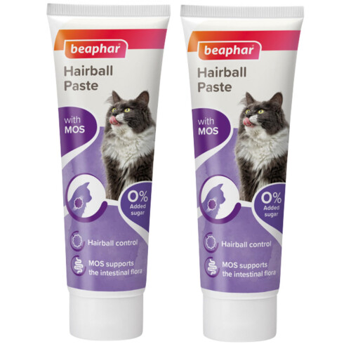Beaphar 2XHairball Paste Two-in-One for Cats, 100 g