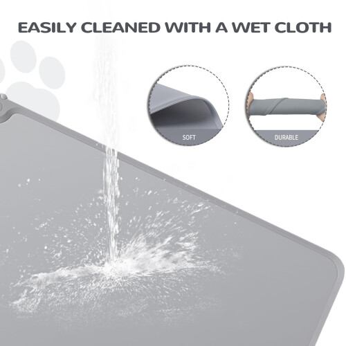 Waterproof Pet Feeding Mats with High Lips - Multiple Size and Colors, 2