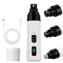 teashow Silent Dog Nail Grinder,Electric Pet Nail Trimmer Silent Groom