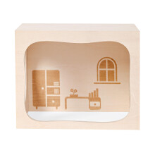 Marchul Hamster Hideout Wooden House Chamber Small Animals Pets Tunnel