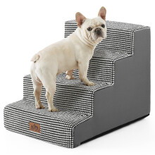 COZY KISS Wide Dog Stairs for Small Dogs, Pet Steps for Bed Sofa Car,
