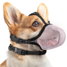 Dog Muzzle,Mesh Soft Muzzle for Small Medium Large Sized Dogs, Breatha