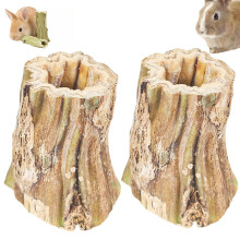 2pcs Natural Papaya and Wood Chew Sticks Teeth Toys and Boredom Breake