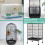 ASOCEA Bird Cage Seed Catcher Adjustable Bird Cage Cover Soft Nylon Me 5