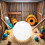 White Silent Exercise Ball Plastic Spinner Hamster Running for Sugar G 3