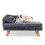 Maxmass Elevated Pet Sofa Bed, Dog Couch with Removable Cushion and St 1