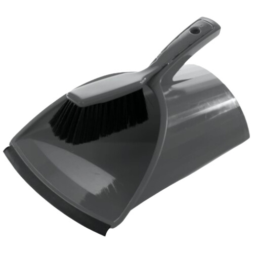 Buffalo Buffalo Heavy Duty Scoop Plastic Dustpan & Brush Set