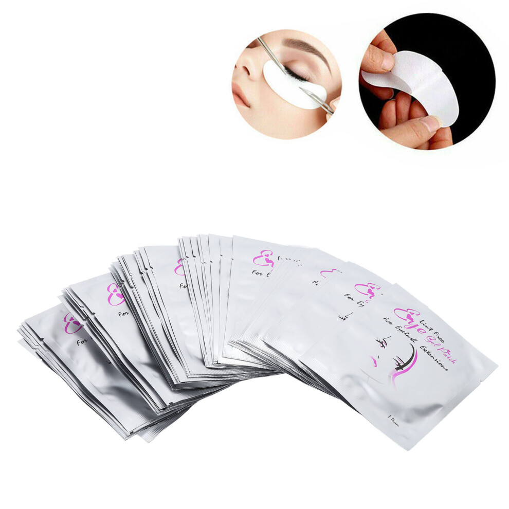 50pcs Gel Lash Eye Pads Under Eye Hydrogel Lint-Free for Extensions