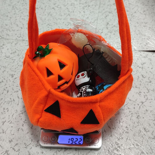 Γεμιστικά για τσάντες με δώρα για το Halloween, πολύχρωμα πλαστικά κουτάκια για πάρτι 1