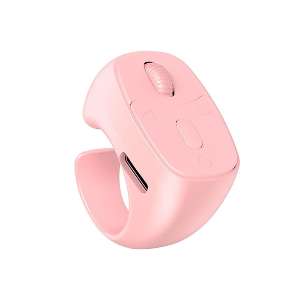 Scrolling Bluetoothcompatible 5.3 Camera Shutter Remote For Smartphones Selfie Display Multifunction Button Pink 9382693241238