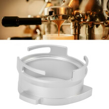 54mm Aluminium Kaffee-Portafilter Dosiertrichter, drehbar, Silber