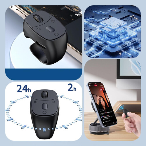 Wireless Mini Button Controller Smartphone Remote Clicker For Ebook Reading Video Recording And Vlogging 2