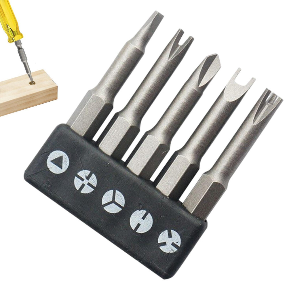 5Pcs Specialshaped Screwdriver Bit Set Chrome Vanadium Tamperproof Ytype Triangle Tips 9199774980128