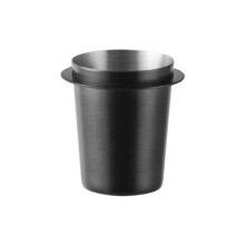 Taza Dosificadora de Café Negra de 58 mm Taza de Café de Acero Inoxidable Taza de Transporte Recolector de Polvo Universal de Acero Inoxidable