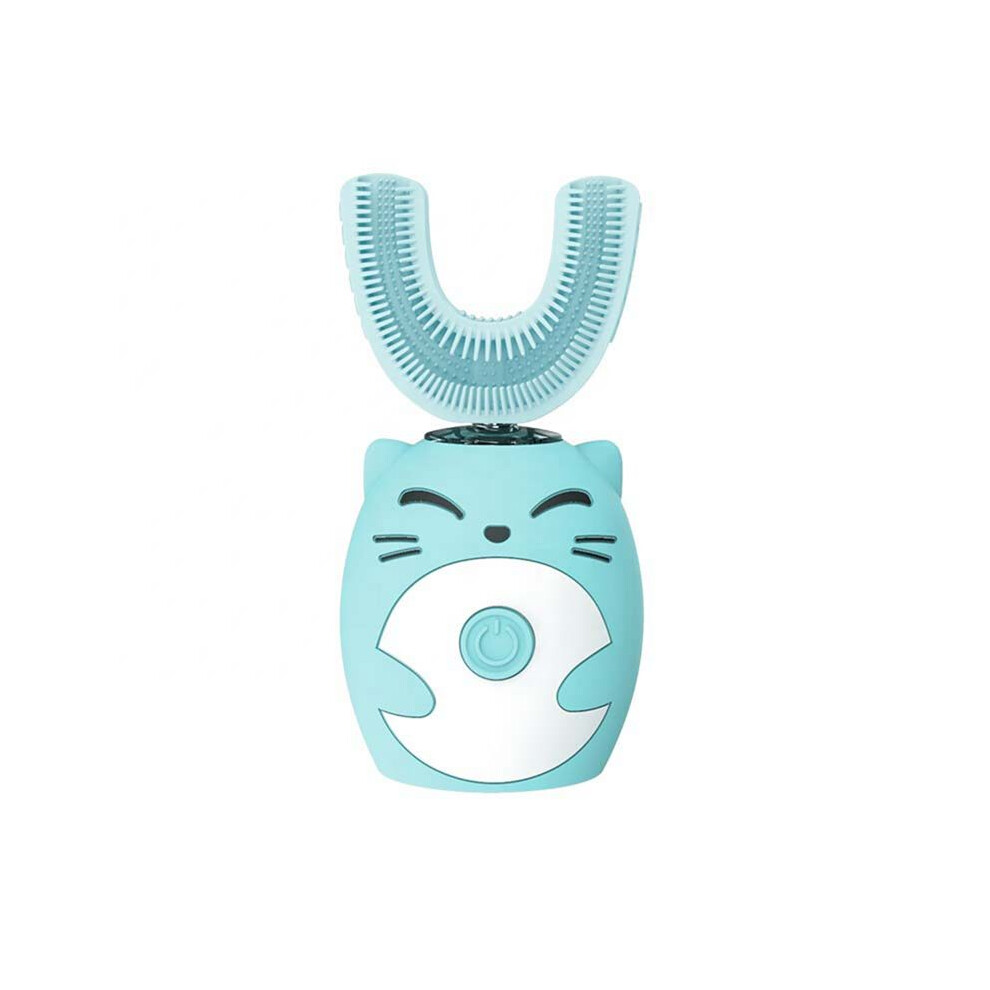 Children'S U-Shaped Electric Toothbrush Ultrasonic Usb Rechargeable Cleaner  Baby Toothbrush Soft Bristles