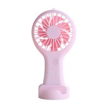 Ventilateur Portable Rose Ventilateur Rechargeable USB pour Bureau Dortoir Étudiant Cadeau Longue Endurance