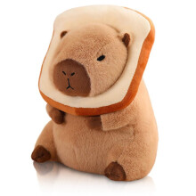 Cuscino di Peluche Capibara Carino con Pane Kawaii Morbido Peluche Capibara Cuscino di Animali di Peluche Capibara Giocattoli