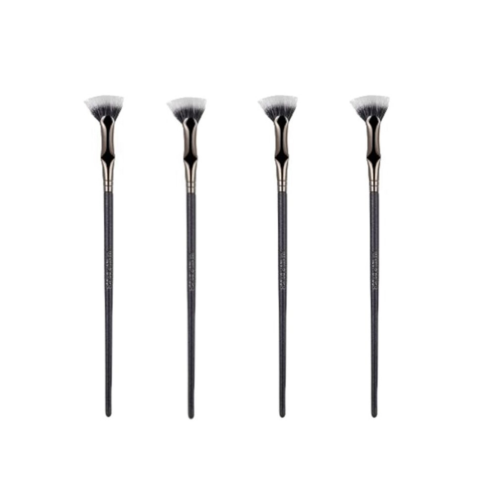 Scalloped Lash Brush, Fan Brush for Lashes Eyelash Separator Tool, Eyelash Comb for Upper Lower Eye 4pcs