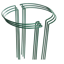 6er-Pack Große, 60 cm Hohe Pflanzenstützen in Bogenform, Stabile Gartenstützen Aus Metall, Halbrunde Blumenreifen