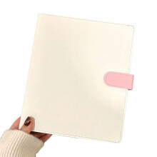 A5 Ringband Fotokaarthouder Idol Fotoalbum Kaarten Opslag Kawaii Briefpapier Wit en Roze