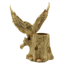 Stump Pencil Pen Holder Organizer  Resin Ornaments Statue Moderns Home Offices Figurine Decor Desktop C