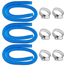 Manguera de Repuesto para Bomba de Piscina, 1,5 M Compatible con Bomba de Filtro 300,330,530 y 1000 Pool Incluye 6 Abrazaderas de Manguera,B