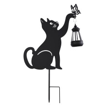 Luce Solare Dei Gatti Neri Luce Solare Decorazione da Giardino per Esterni per La Decorazione di Cortile, Percorso, Prato e Terrazza