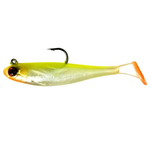 9 cm T-Tail-Köderset mit Einzelhaken und Eingebautem Bleiblock, Köder mit Voller Schwimmschicht, Bionischer Köder, Beschwerter Weicher Köder 2