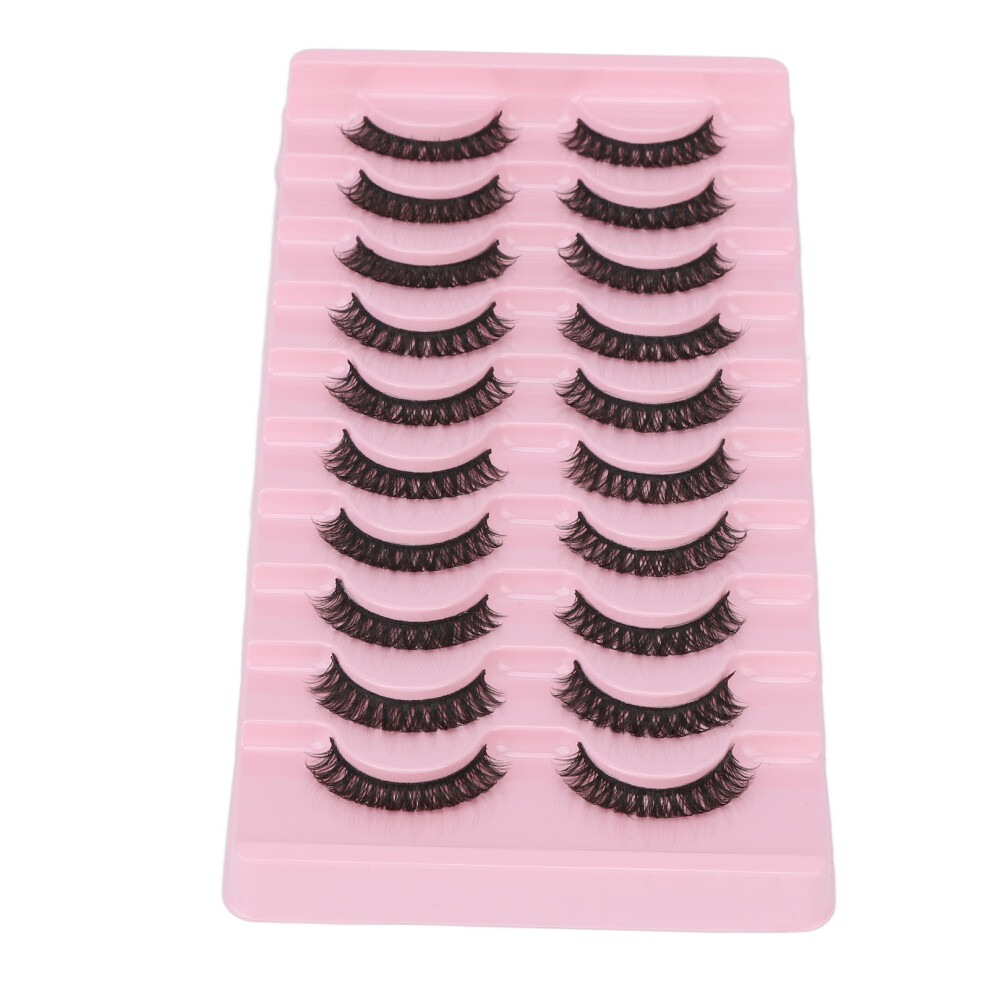 10 Pairs DD Curl False Eyelashes Extension Soft Lightweight Makeup