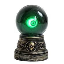 Decorazione A Sfera di Cristallo di Halloween, Decorazione A LED con Sfera di Cristallo, Decorazione Gotica A Batteria, Ornamenti per La Casa