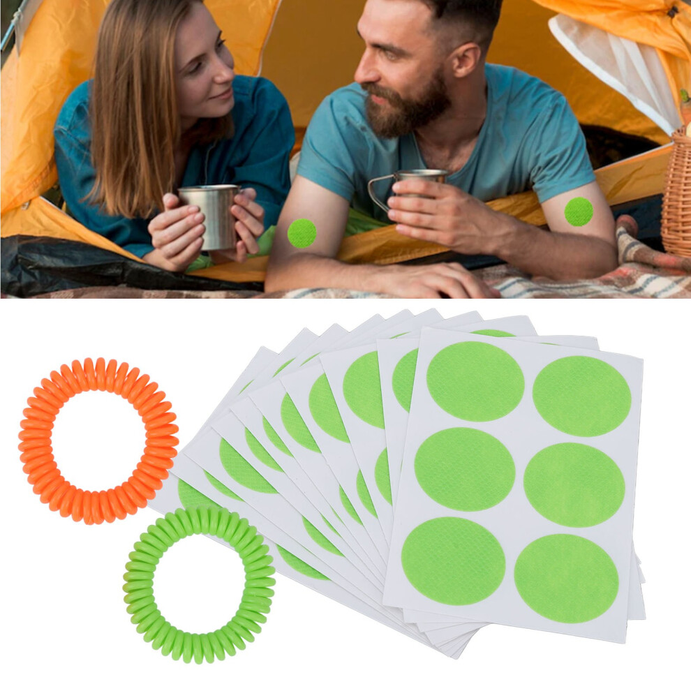 32 Pc Mosquito Repellent Set: Waterproof Bracelets & Stickers Pack