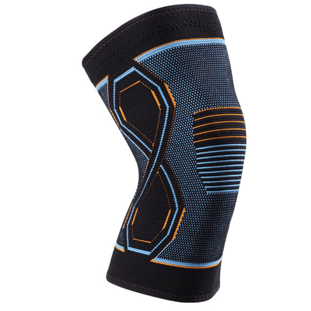 Compression Knitted Knee Sleeve for Tennis, Golf, Weight Lifting - Adjustable, Breathable, Supportive Knee Protector Sleeve