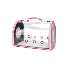 Cat Backpack VehicleMounted Space Capsule For Pets, Pet Travel Backpack, Breathable Cobwebby Mesh Pink