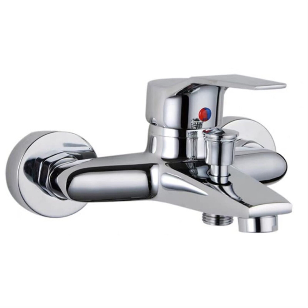 Triple Bathtub Hot And Cold Mixing Water Faucet Deck Mounted Basin Mixer Taps With Spray Shower Head For Home Use 9382693116611