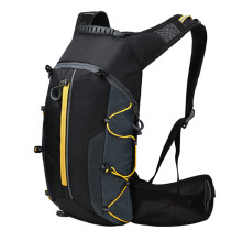 Cycling Backpack For Outdoor Adventures, Tear Resistant Material Waterproof Backpack With Hidden Helmet Net And Insulated Reservoir