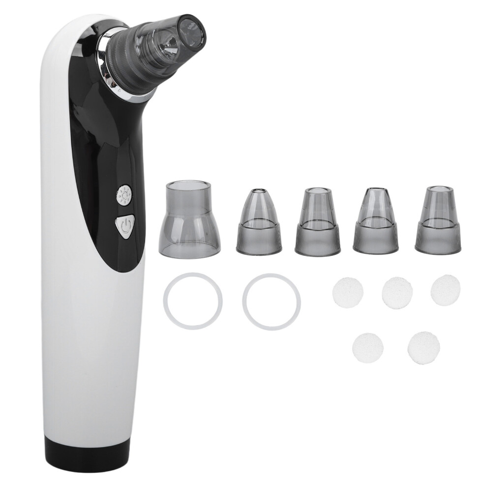 Microdermabrasion System for Pore Cleansing, Blackhead Remover Using Vacuum Technology with LCD Display 3 Suction Levels and USB Rechargeable Battery