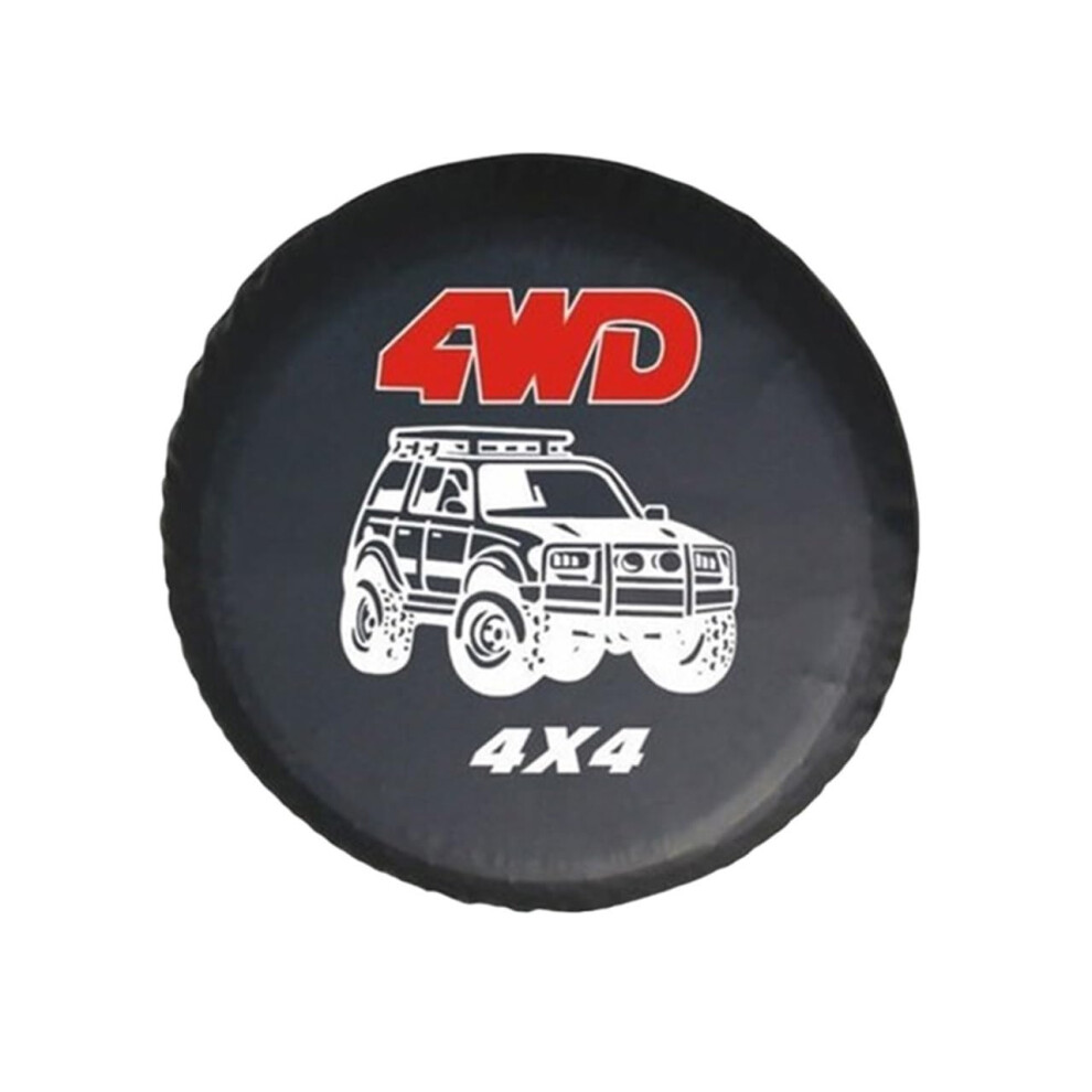 Waterproof Dustproof 17 Inch Spare Tire Cover For Jeep Suv Universal Fit Black 9199774982863
