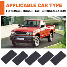 10 Stück Standby-Wippschalter-Panel-Abdeckung, Leere Rückplatte für Auto, Boot, Reservierter Schalter, Armaturenbrett, DIY-Teile, Staubdicht