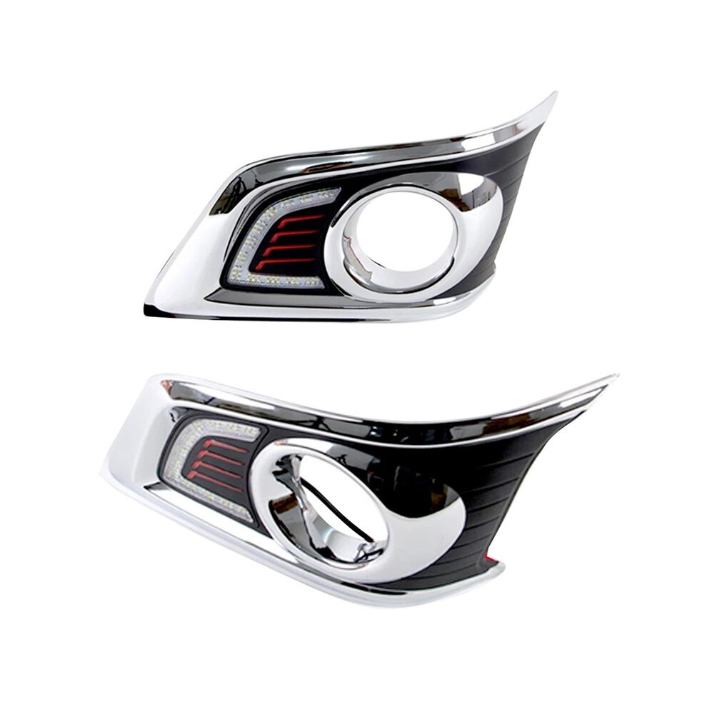 1 Pair Drl Daytime Running Car Styling Fog Lamp 12V For Hilux Vigo Champ 2012 2013 2014 Light 4713128757140