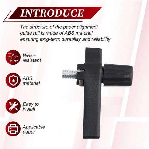 Wire Binding Machine Paper Stopper, Adjustable Side Margin Guide for Precise Alignment 1